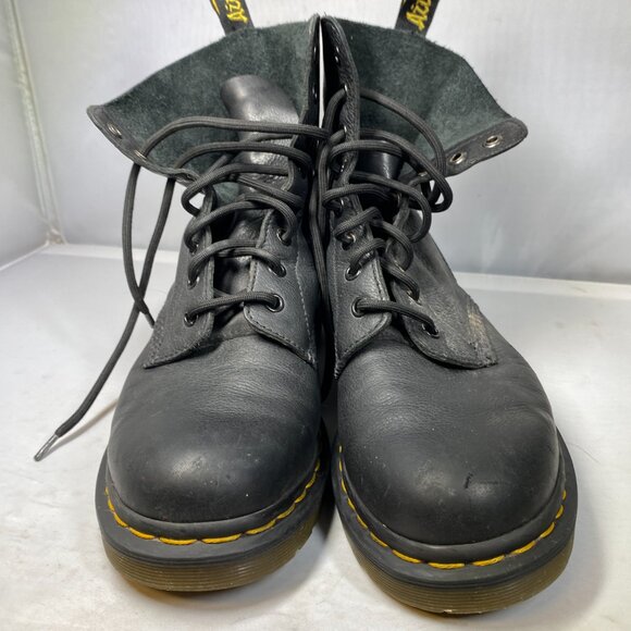 Dr. Martens Pascal Boots Womens Size 9 Black Soft Leather Combat Virginia 1460 - Picture 6 of 6
